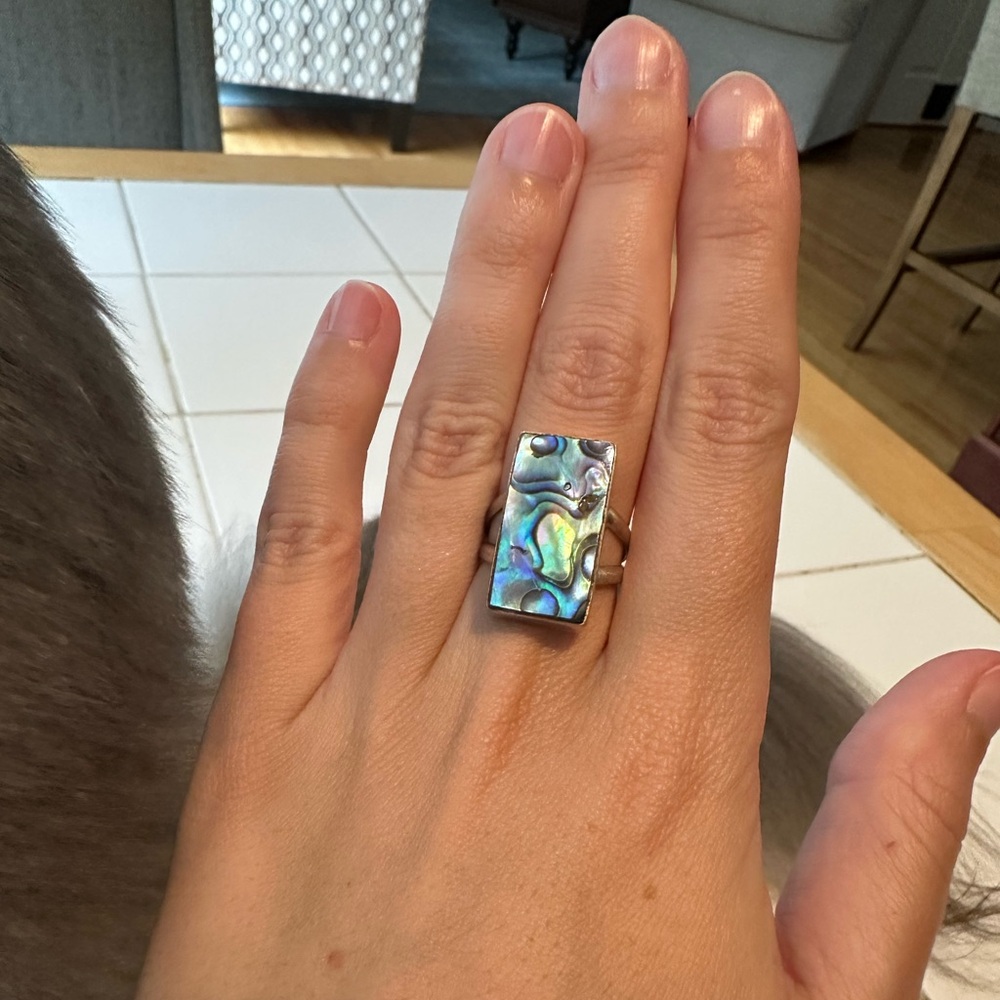 Abalone Sterling Silver Ring
